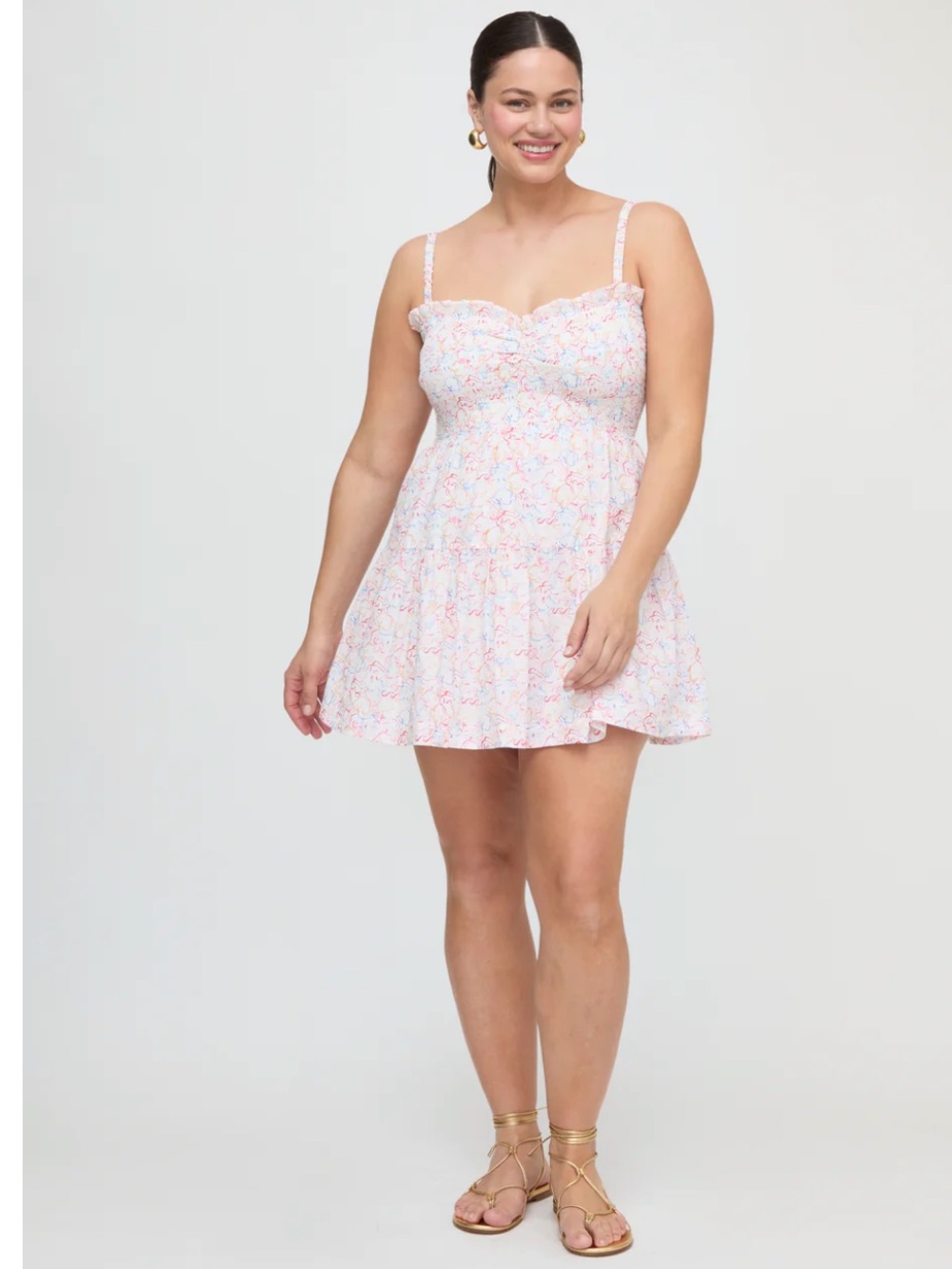 Hill House Home The Rebecca Mini Nap Dress in Camo Fish White Multi Size XL - Picture 8 of 11